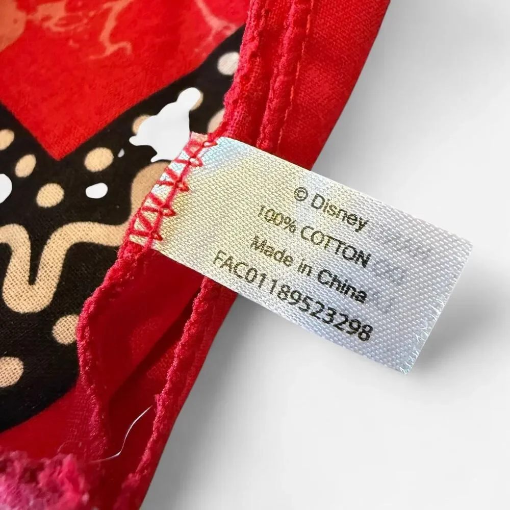 🚢 Disney Cruise Line Pirate Night Bandana Red Mickey Mouse